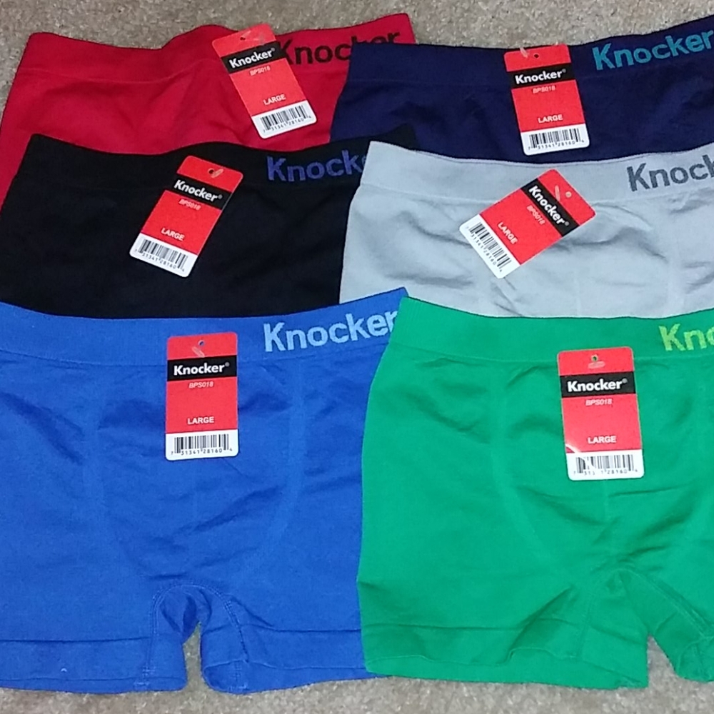 6 pairs NWT Knockers boys underwear LARGE BIG BOY